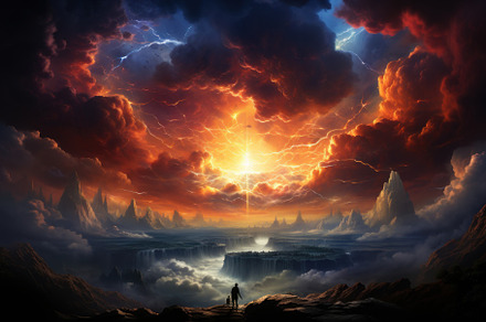 God in the clouds, a Photo by Pictures for you!!!!!!!!!