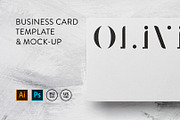 Business card Template & Mock-up, a Business Card Template by PrintPixel (Thumbnail 1 of 7)