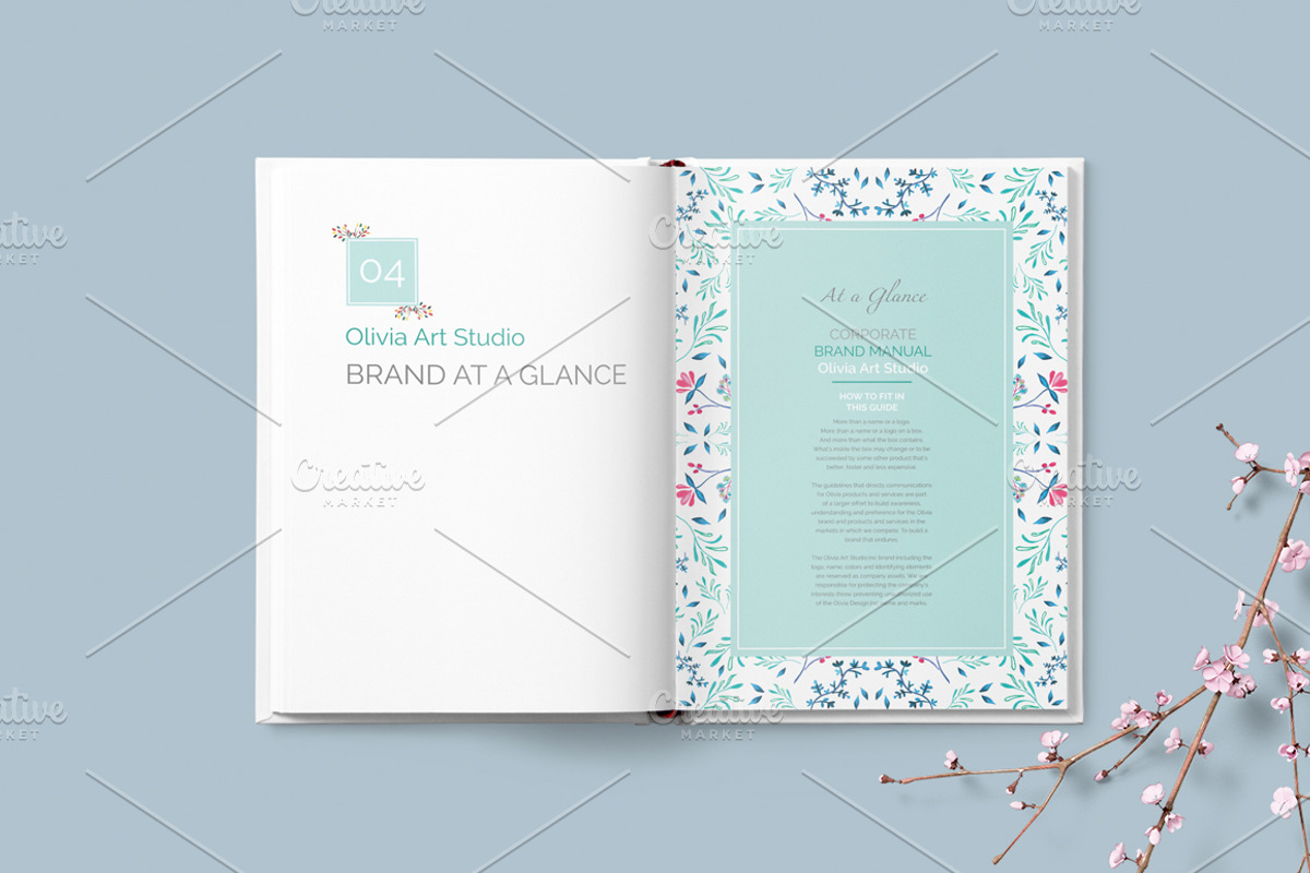 BRAND GUIDELINE - Watercolor Edition, a Brochure Template by Typography Prime (Photo 6 of 8)