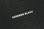 Gridiron Block, a Font by VarsityType® (Thumbnail 2 of 8)