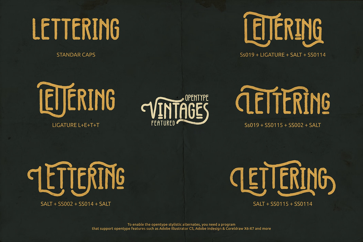 Vintages Typeface preview 5