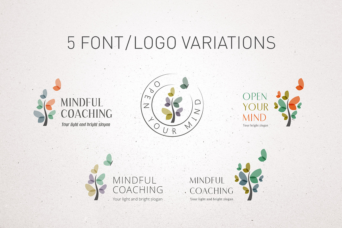 Butterfly Tree: Coaching Logo Bundle, a Branding & Logo Template by Elibee (Photo 6 of 14)