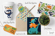 DINOSAUR CLIP ART, an Illustration by FINEAPPLE (Thumbnail 5 of 6)