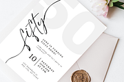 50th BIRTHDAY PARTY INVITATION CARD, an Invitation Template by TheSimplySereneShop (Thumbnail 9 of 10)