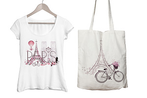 Paris Clipart, Eiffel Tower Vector