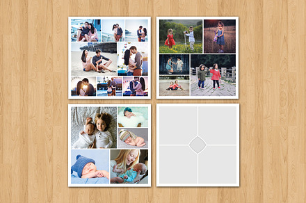 20x20 Photo Collage Template-V313, a Flyer Template by Template Shop