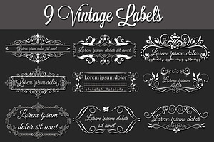9 Vintage Labels