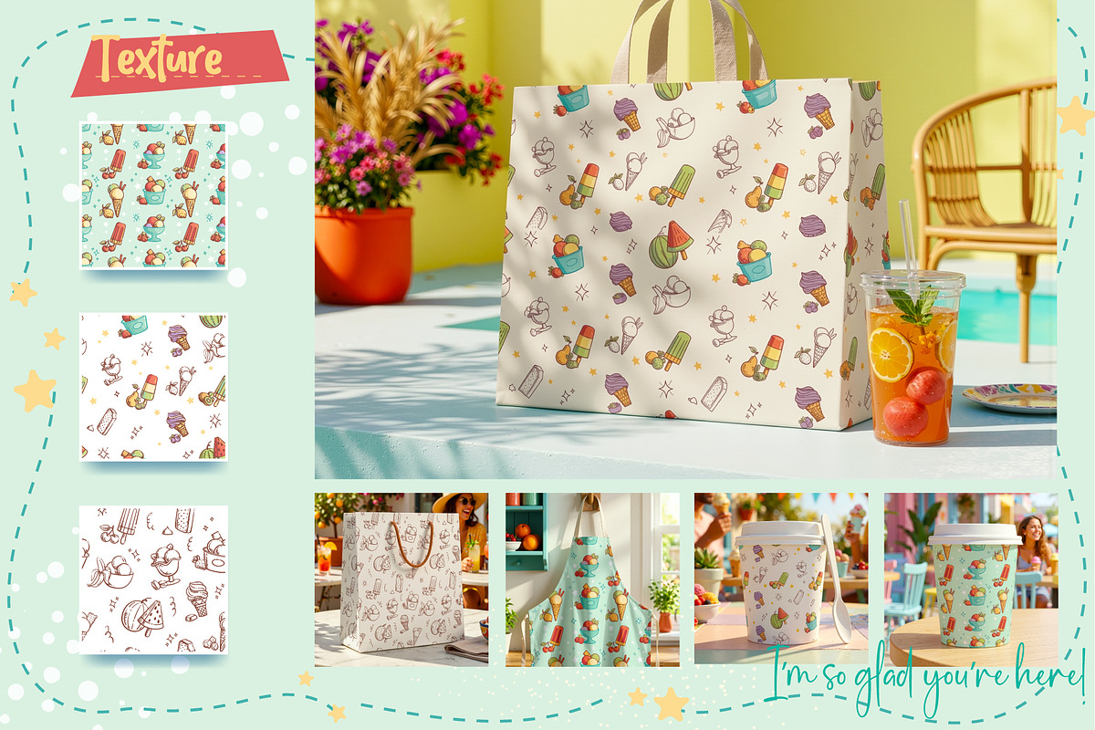 Retro Ice Cream Bundle, a Food Illustration by Nearbirds (Photo 12 of 12)