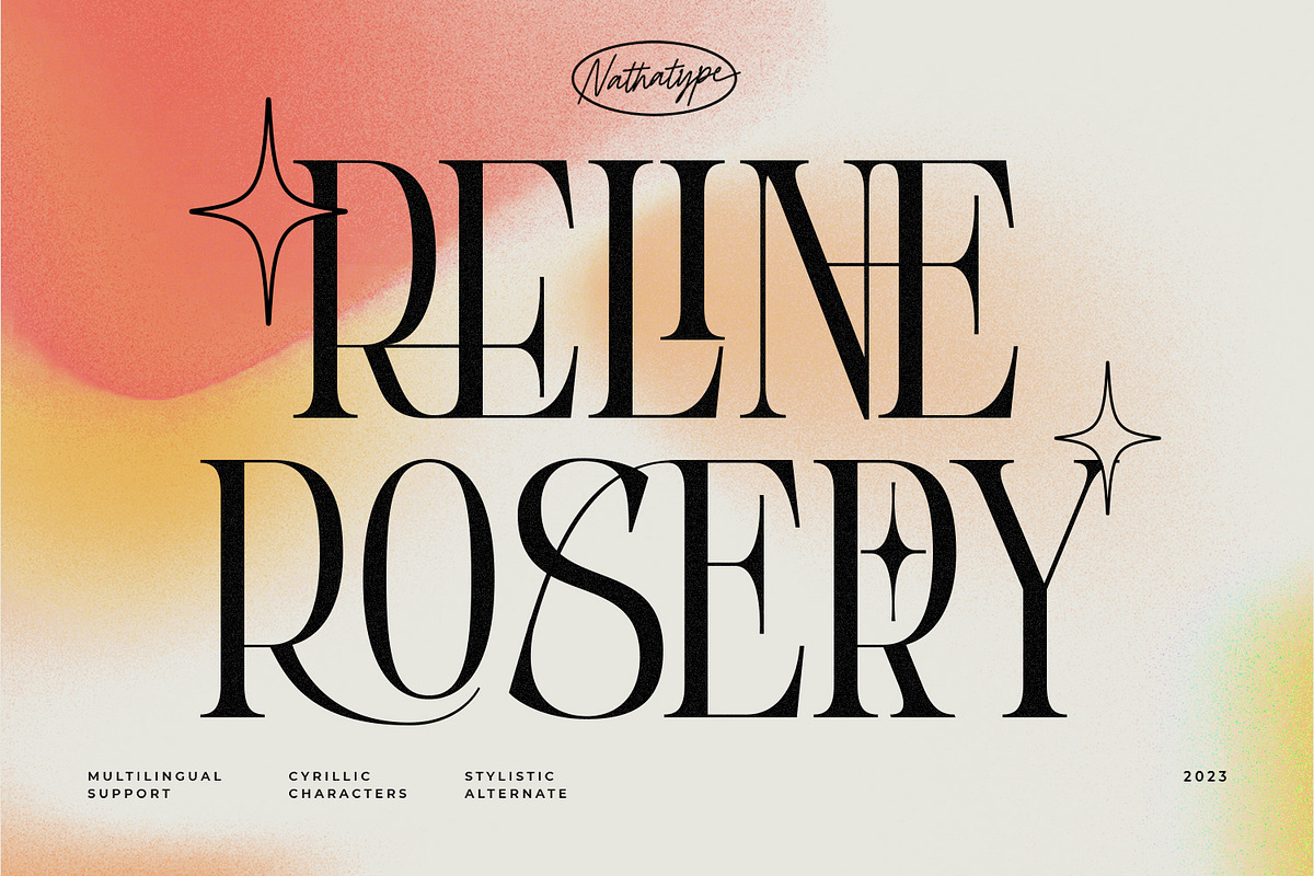Reline Rosery, a Serif Font by Nathatype (Photo 1 of 10)