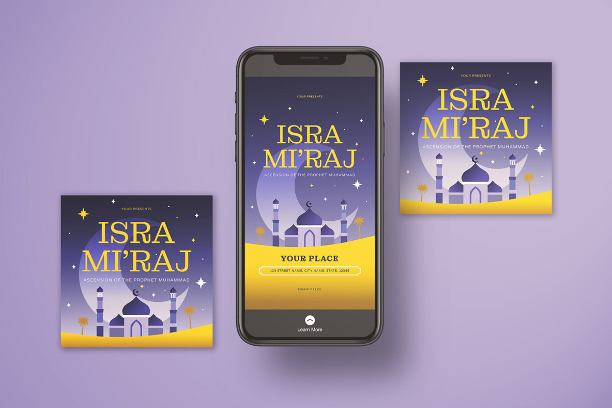 Isra Mi'raj Flyer, a Flyer Template by KMZVR.Lab (Photo 4 of 5)