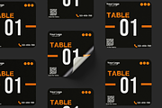 Restaurant Table Sticker & QR Menu, a Stationery Template by microtasker (Thumbnail 3 of 3)