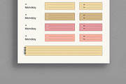 Daily and Weekly Planner Template, a Stationery Template by ContestDesign (Thumbnail 5 of 5)