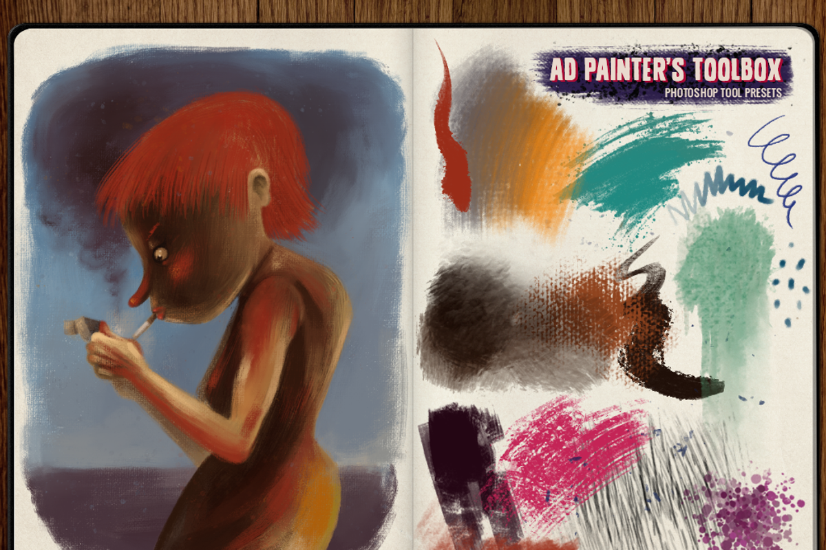 AD Painter's Toolbox (PS CS6+), a Brush Add-On by Alex Dukal (Photo 2 of 5)