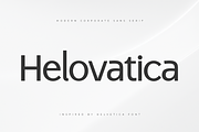 Helovatica - Corporate Sans Serif, a Sans Serif Font by Hamz Studio (Thumbnail 1 of 16)