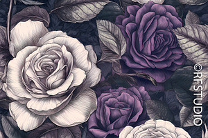 HEAVENLY ROSES. Seamless Bundle 1