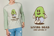 Halloween Slime Cartoon Vintage, an Illustration by vectstudio (Thumbnail 4 of 5)