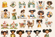 NURSERY BACK TO SCHOOL CLIPART PACK, a Person Illustration by Daring Digies (Thumbnail 2 of 9)