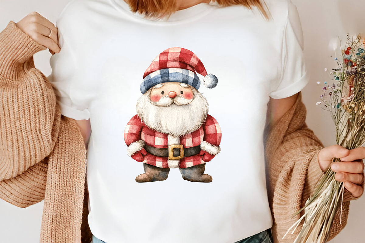 Patchwork Christmas Cute Santa, an Illustration by Canvas Craft (Photo 6 of 8)