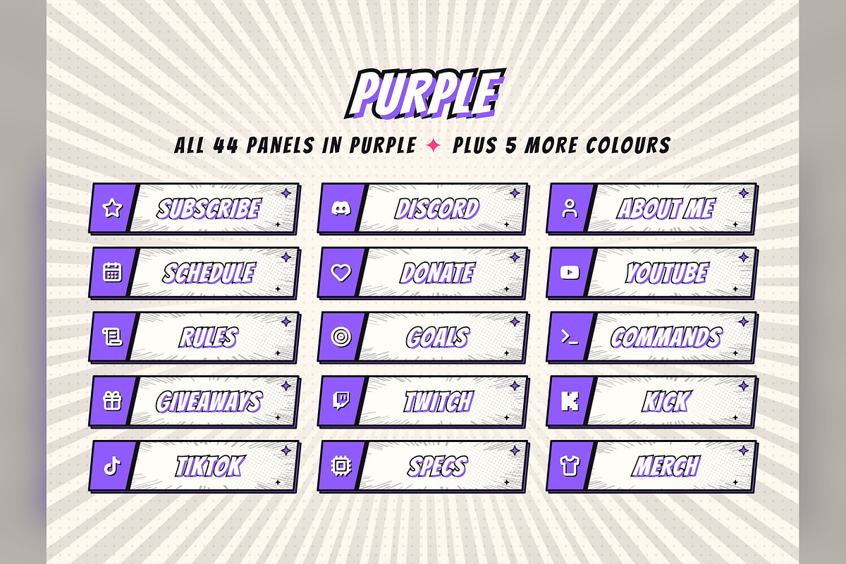 Anime Twitch & Kick Panels, an Object Graphic by Gear Store (Photo 12 of 12)
