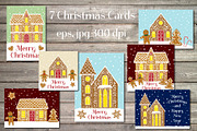 Gingerbread Town (cliparts&patterns), a Decorative Illustration by Sveta Aho (Thumbnail 3 of 6)