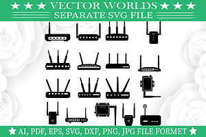 WIFI Router SVG, WIFI Router SVG