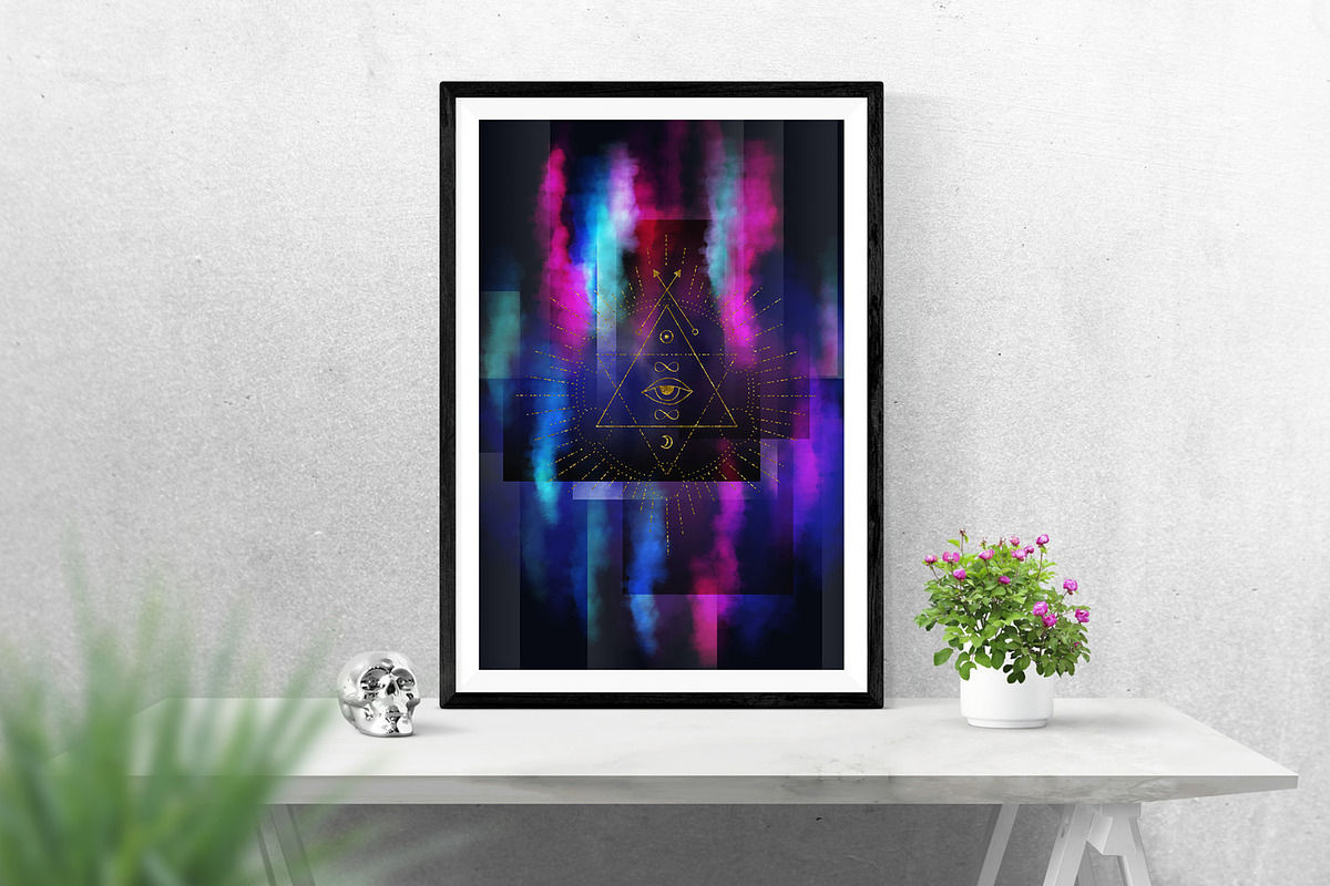 Triangle Alchemy - Vector Set, a Decorative Illustration by The Gypsy Goddess (Photo 2 of 10)