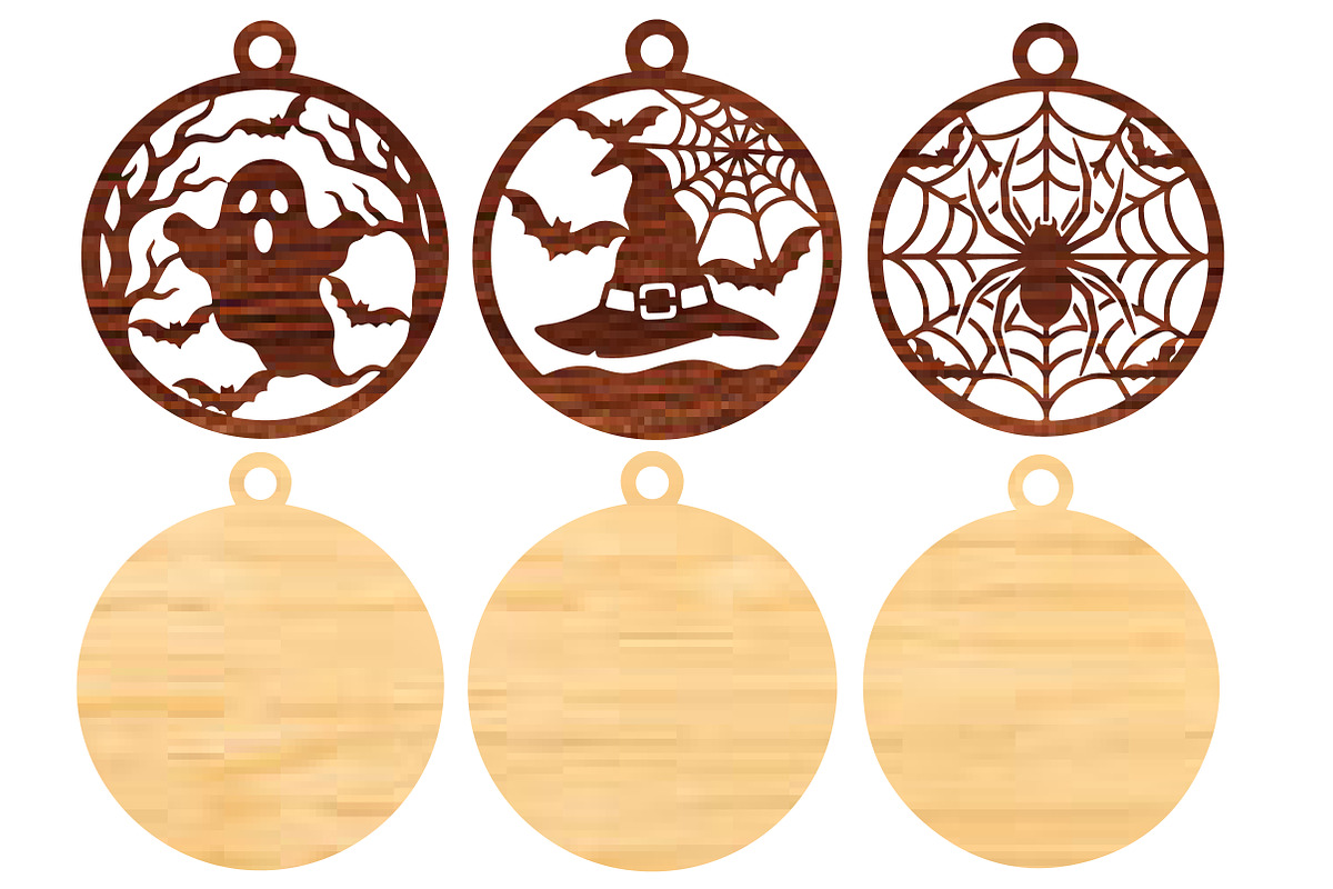 Halloween Ornaments Laser Cut SVG, an Object Graphic by DreamCafeArt (Photo 6 of 9)