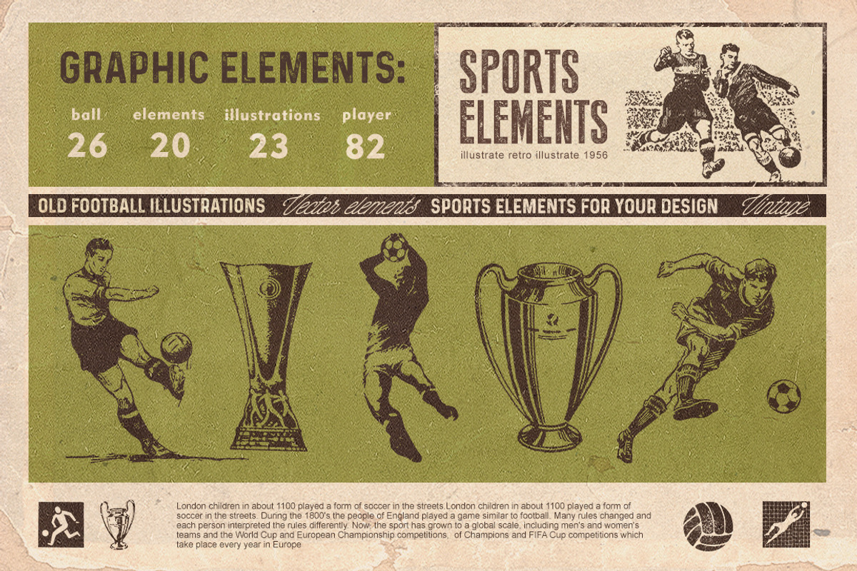 Retro football, an Illustration by Retro Machine (Photo 2 of 13)