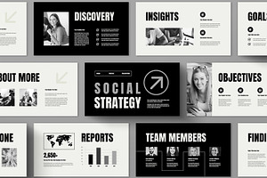 Social Media Strategy Presentation, a Presentation Template by ContestDesign