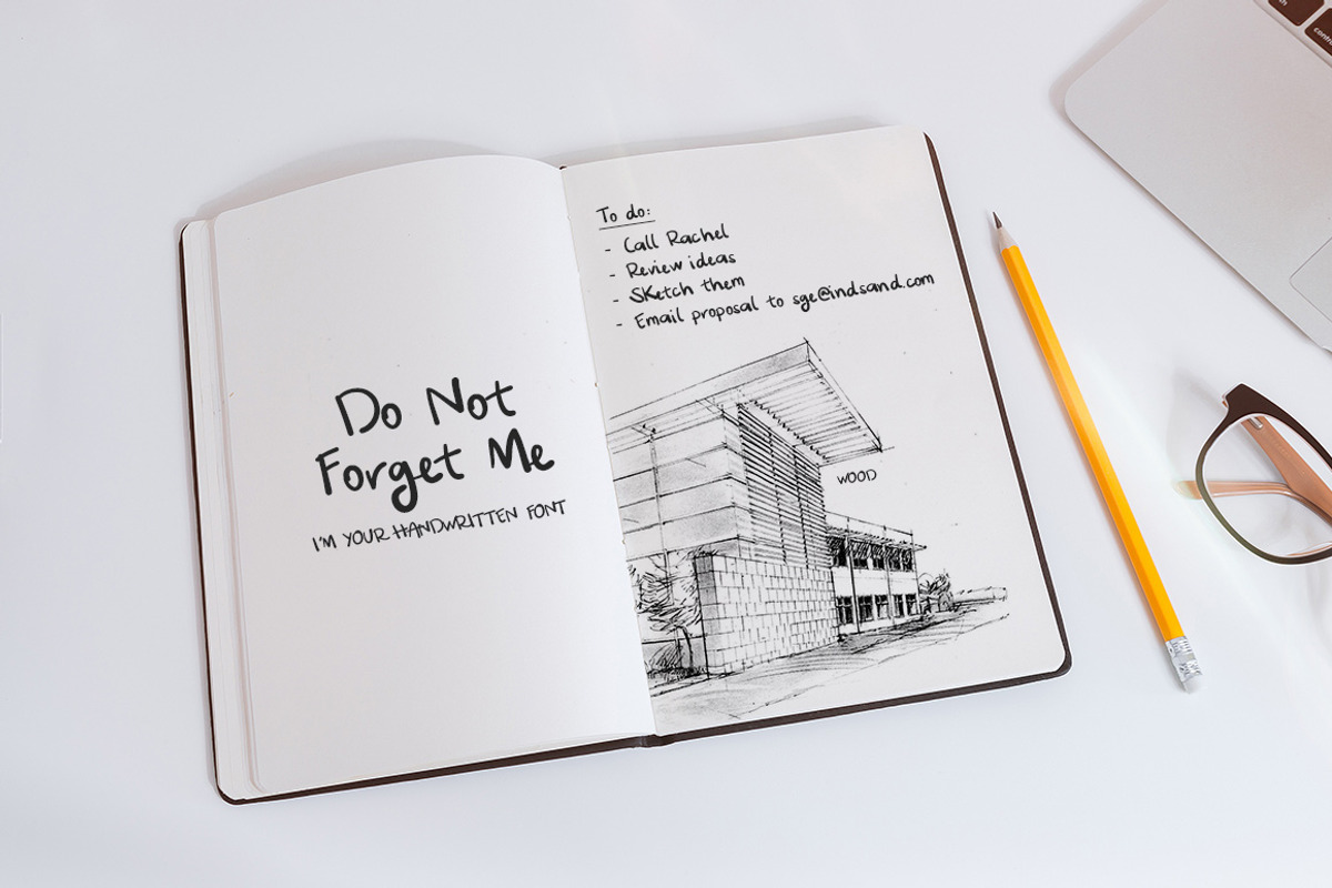 Hand Written Font - Do Not Forget Me preview 2