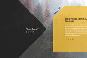 Rhombus Coming Soon PSD Template, a Websites & App Template by Viktor (Thumbnail 4 of 8)