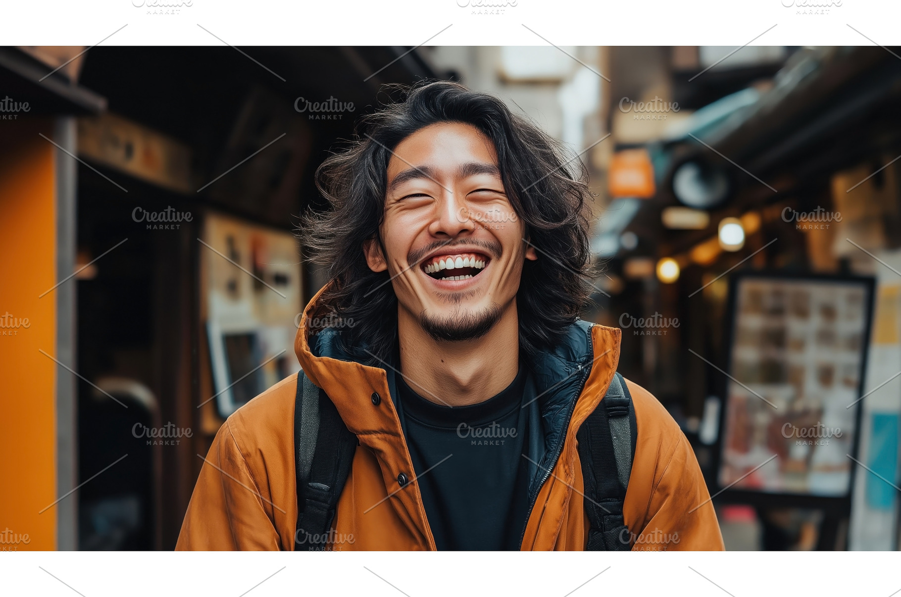 Asian man with long hair and a, a Nature Photo by Sergey Kotenev