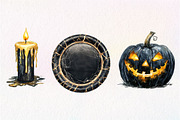 Vintage Creepy Halloween Clipart, an Illustration by Dream Creation (Thumbnail 7 of 7)