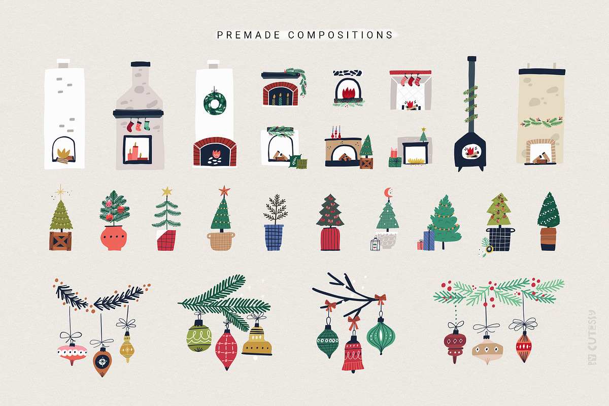 Christmas House Creator | svg png ai, a Seasonal Illustration by Olia (Photo 16 of 28)