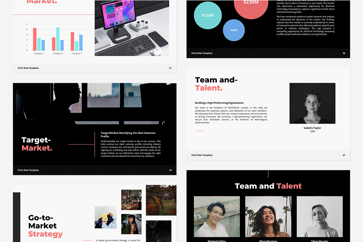 Pitch Deck PowerPoint Template, a Presentation Template by Gaize (Photo 8 of 11)