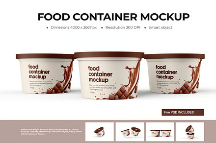 Ice Cream Cup PSD Mockup, a Cups & Container Mockup by zphotographystudio