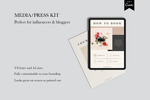 Media Kit Canva Template DAHLIA