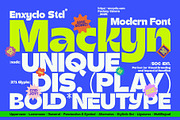 Mackyn - Bold Modern Font, a Sans Serif Font by Enxyclo Studio (Thumbnail 1 of 16)