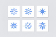 Winter snow flakes. Xmas icons set, an Object Illustration by Good Studio (Thumbnail 12 of 12)