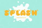 Splash font., a Handwritten Font by JJuta (Thumbnail 1 of 6)