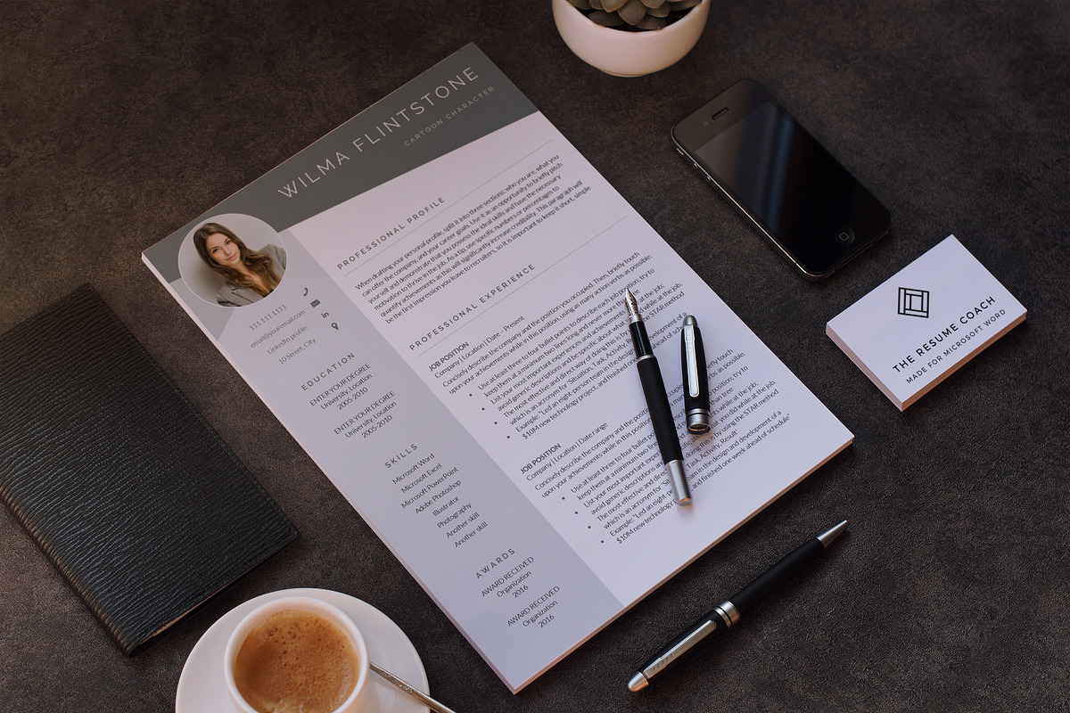 Resume Template / CV, a Resume Template by TheResumeCoach (Photo 4 of 4)