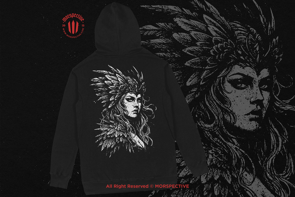 10 Bundle Dark Art Valkyrie Knight, an Illustration by Morspective (Photo 4 of 7)