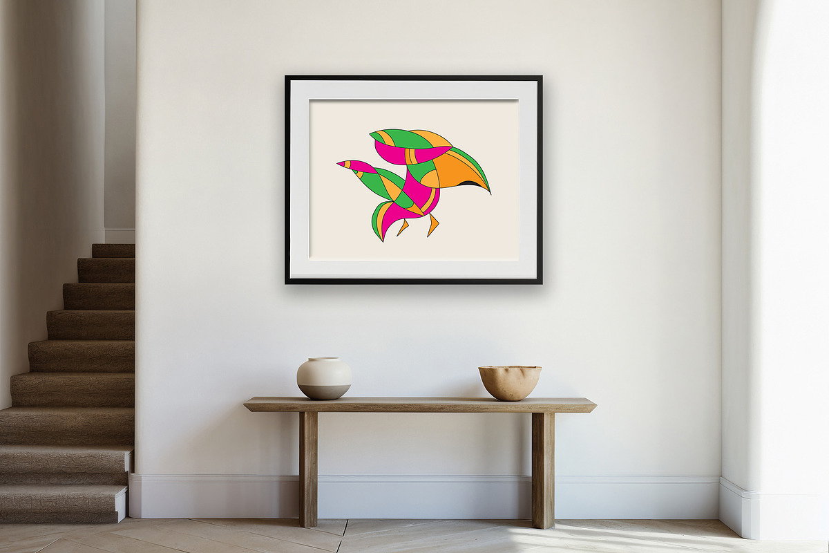 Abstract painting of a bird, an Animal Illustration by DutchDigitalDesign (Photo 1 of 3)