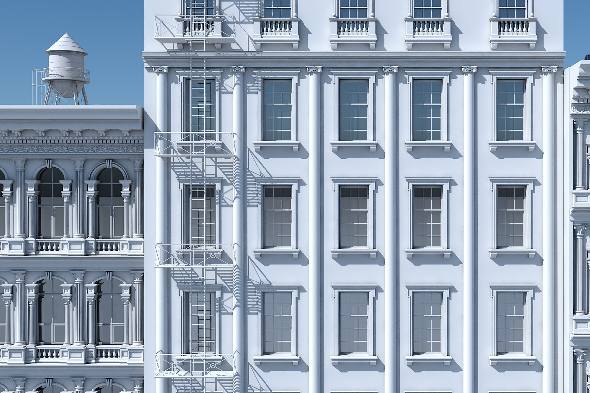 Commercial Building Facade 17, an Architecture 3D Model by Giimann (Photo 3 of 14)