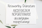 Noteworthy, Neat Sans Serif Font, a Sans Serif Font by Jordyn Alison Designs (Thumbnail 6 of 10)