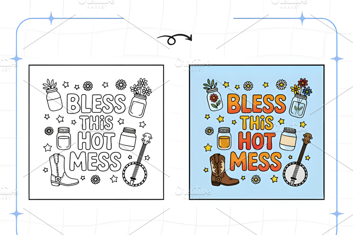 Naughty Swear Word Coloring Book, a Decorative Illustration by Ink Gallery (Photo 4 of 9)
