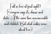 Romantic | Script Font, a Handwritten Font by Scratchones (Thumbnail 6 of 9)