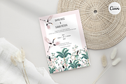 Tropical Wedding Invite -T1, an Invitation Template by YeeqsWedding (Thumbnail 1 of 5)