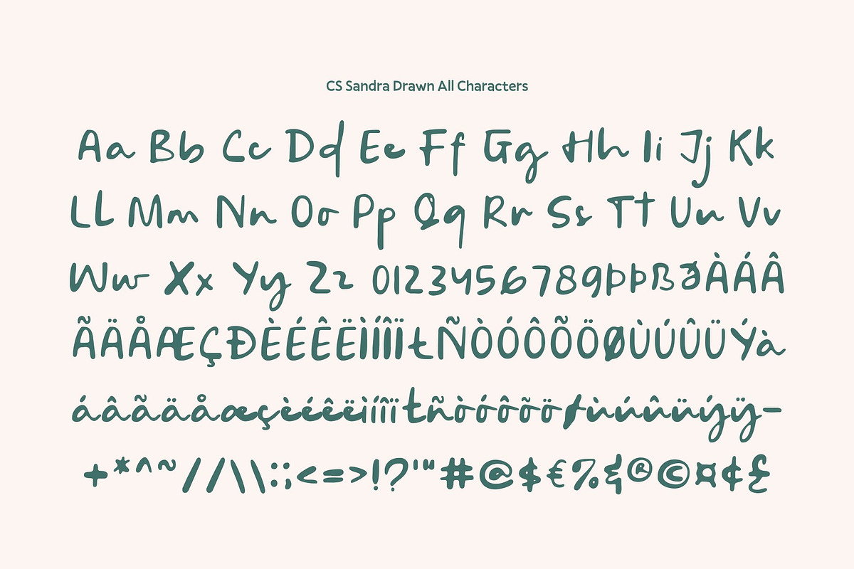 Sandra Drawn, a Script Font by Craft Supply Co. (Photo 8 of 8)