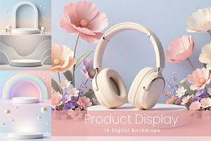 30 Product Display Digital Backdrops